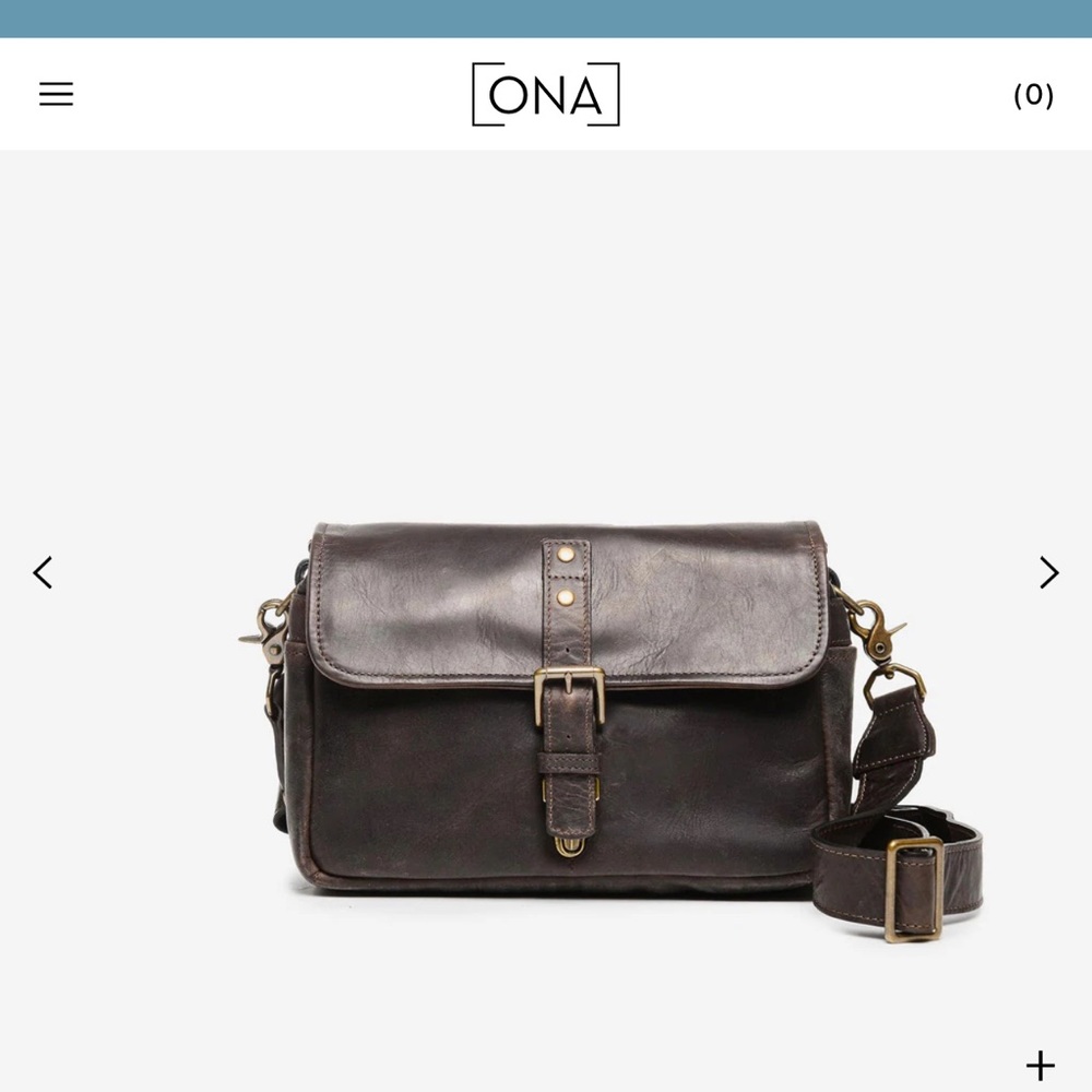 ONA The Bowery camera bag in dark truffle leather